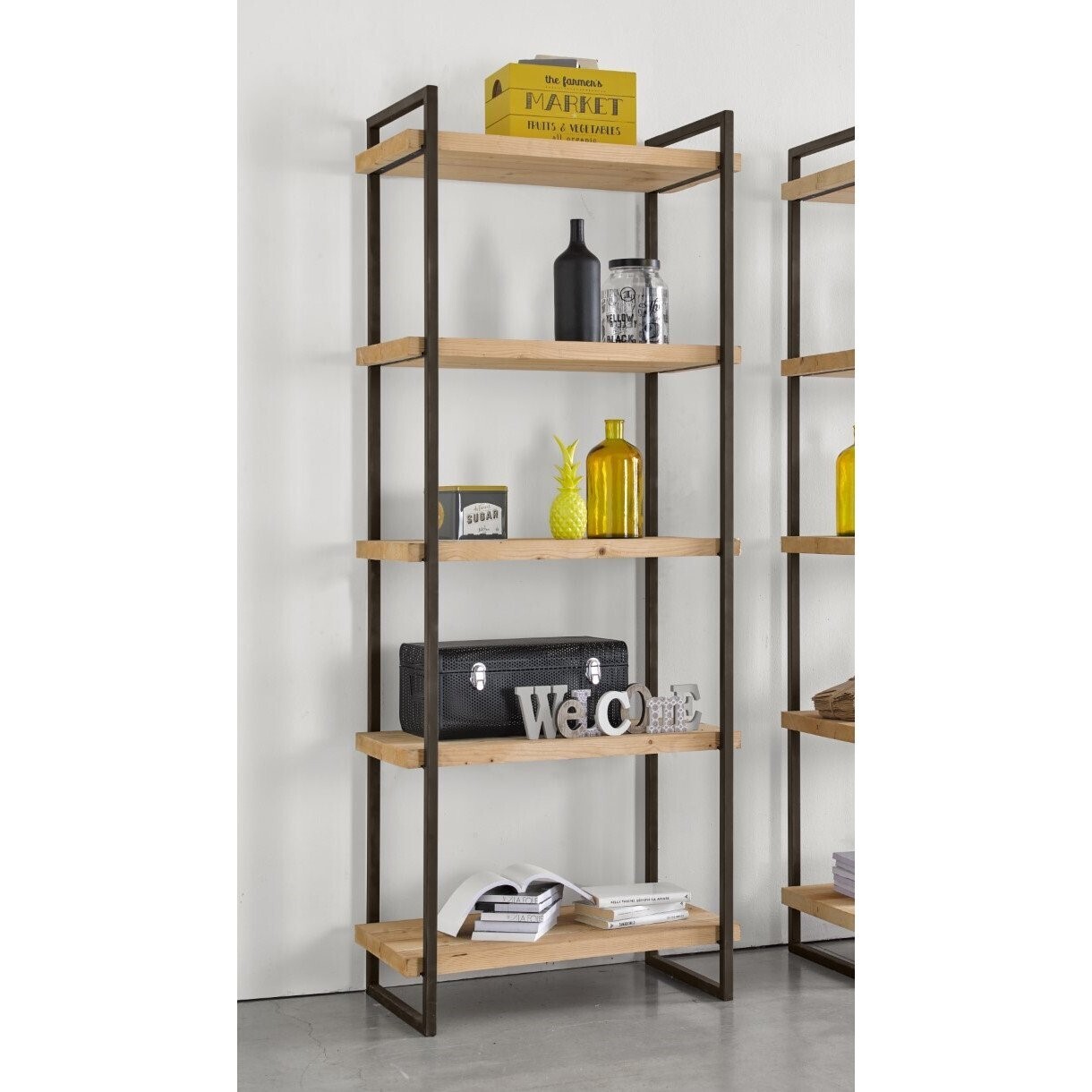 Libreria Metallo e Legno