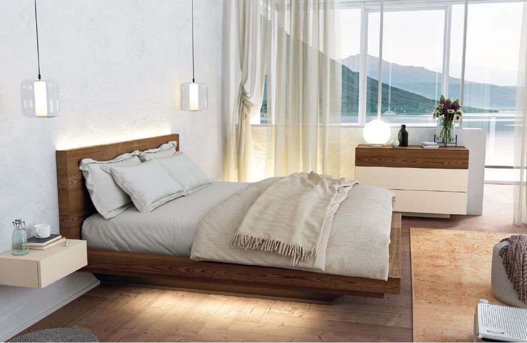 Letto Matrimoniale con contenitore Art 1401 in Frassino Nova