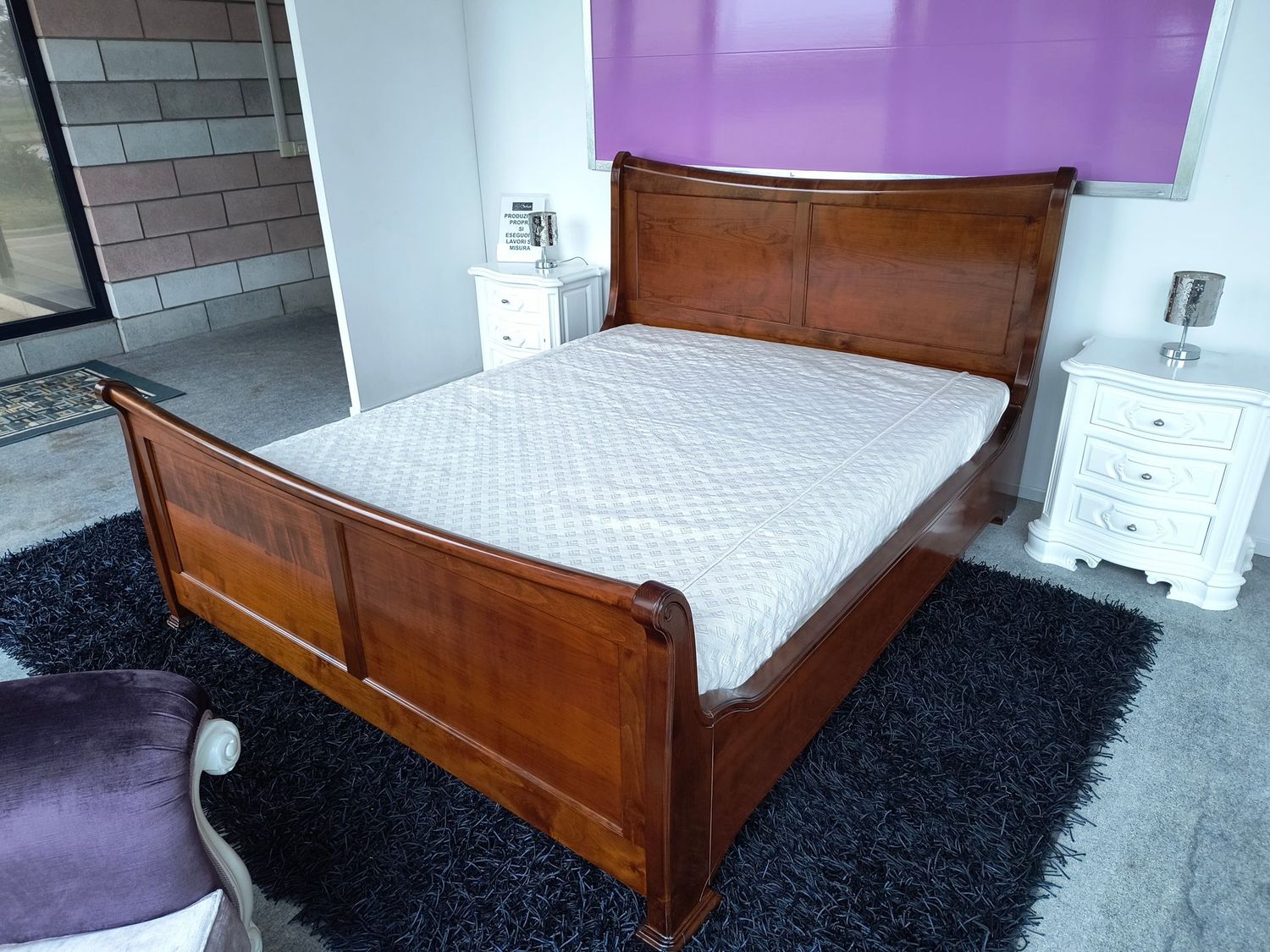 Letto  Artigianale Modello I Quadrifogli Art 353 in Offerta