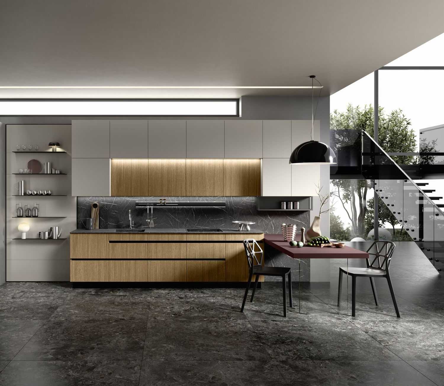 Cucina con Penisola modello Matheria