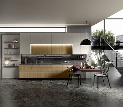 Cucina con Penisola modello Matheria Cucina con Penisola modello Matheria