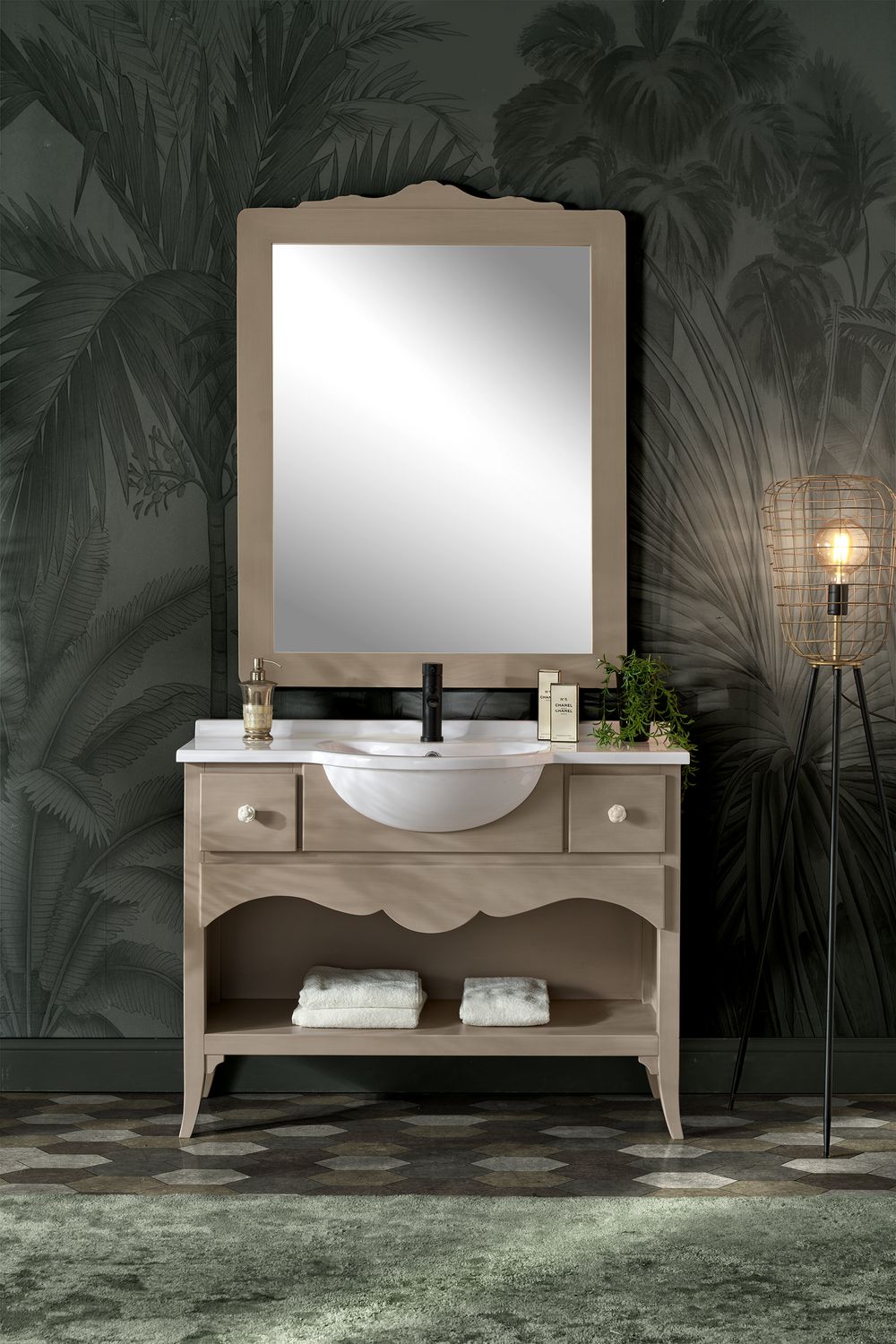 Mobile per la sala da bagno completo di specchiera