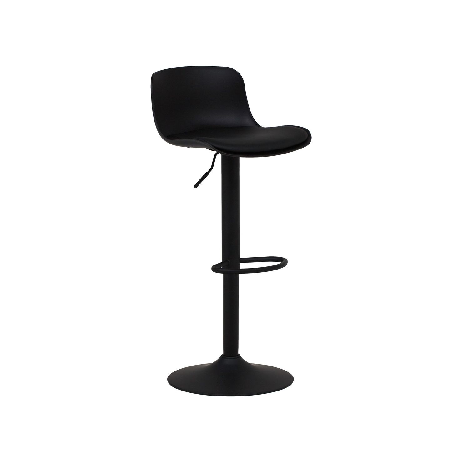 Sgabello Girevole con Altezza Regolabile Colore Nero