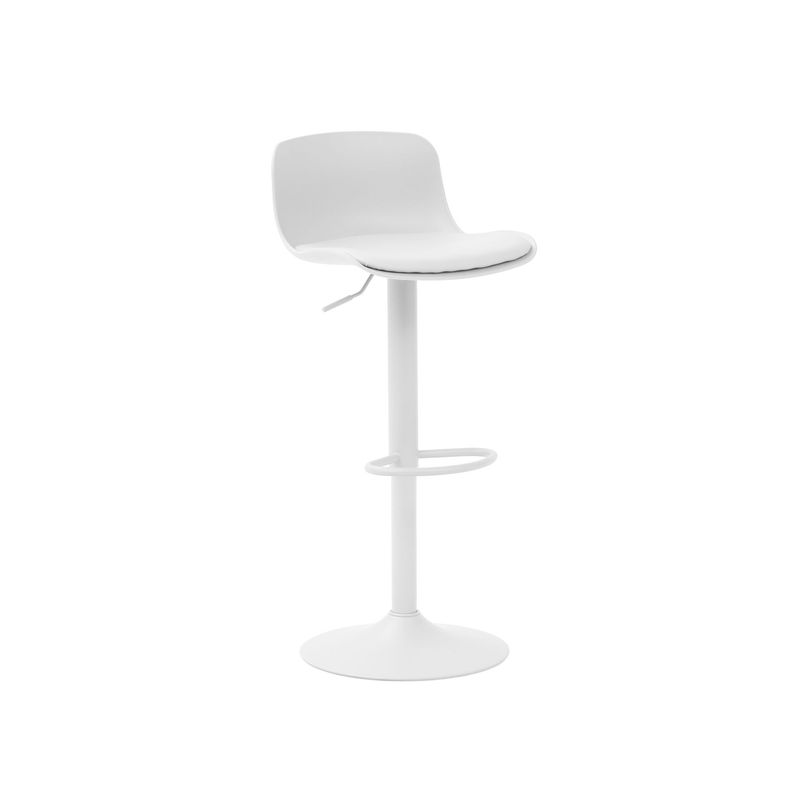Sgabello Girevole con Altezza Regolabile Colore Bianco Sgabello Girevole con Altezza Regolabile Colore Bianco