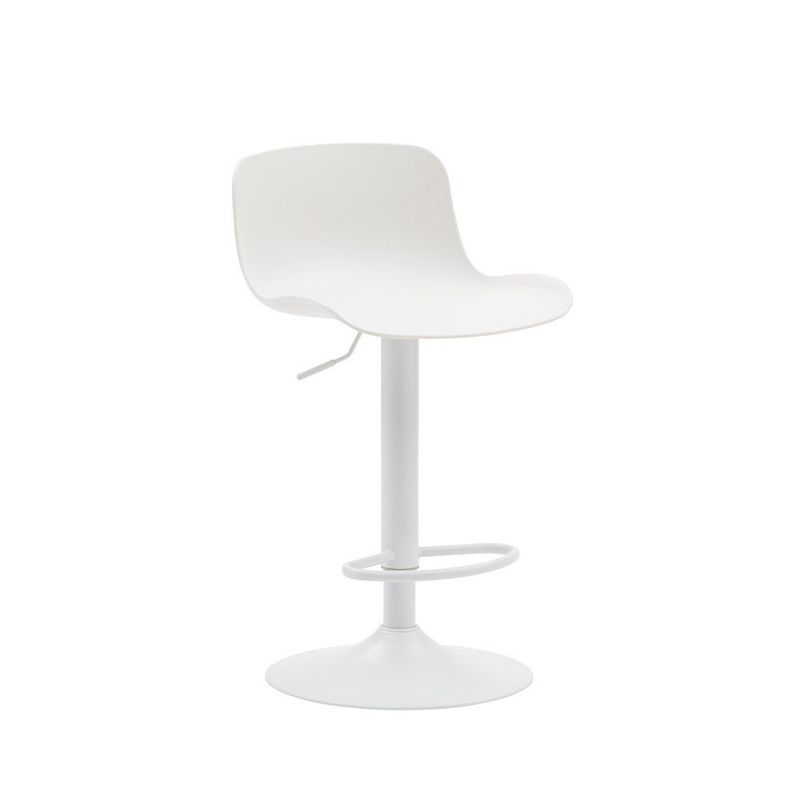 Sgabello Girevole con Altezza Regolabile Colore Bianco Sgabello Girevole con Altezza Regolabile Colore Bianco