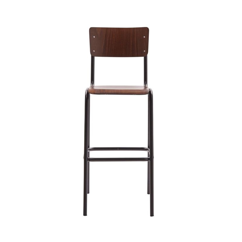 Sgabello Modello Back to School Nero e Noce Sgabello Modello Back to School Nero e Noce