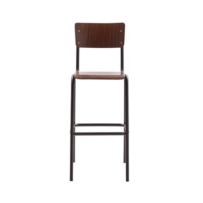 Sgabello Modello Back to School Nero e Noce Sgabello Modello Back to School Nero e Noce