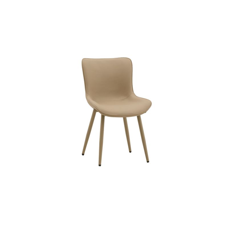Sedia Imbottita in Ecopelle colore Beige Sedia Imbottita in Ecopelle colore Beige