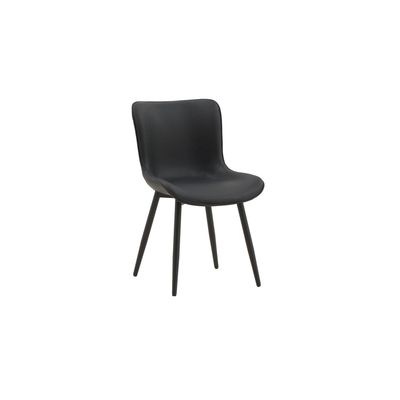 Sedia Imbottita in Ecopelle colore Nero Sedia Imbottita in Ecopelle colore Nero