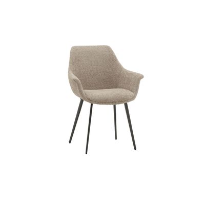 Sedia Imbottita in Tessuto Colore Beige Sedia Imbottita in Tessuto Colore Beige
