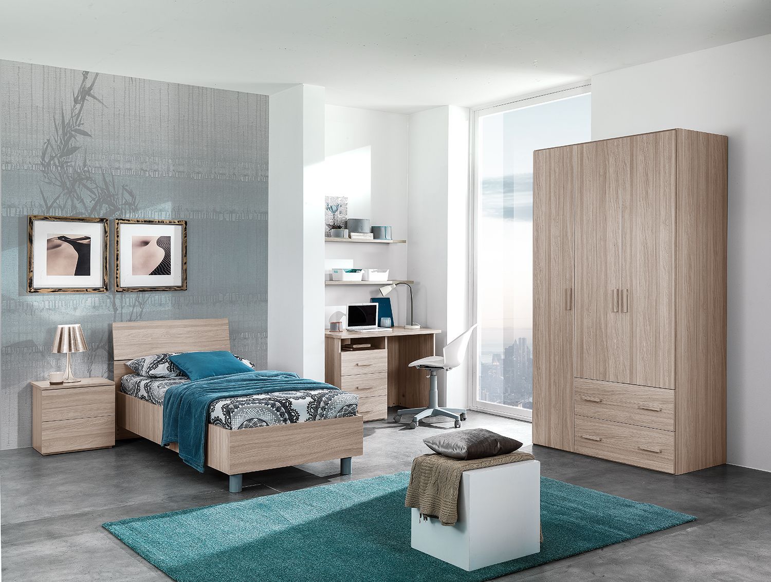 Cameretta in Laminato Colore Olmo