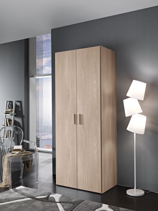 Armadio a 2 Ante in Laminato Colore Olmo , ALTEZZA 211 CM Armadio a 2 Ante in Laminato Colore Olmo , ALTEZZA 211 CM
