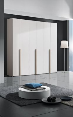 Armadio a 6 Ante in Laminato Colore Bianco Frassinato Armadio a 6 Ante in Laminato Colore Bianco Frassinato