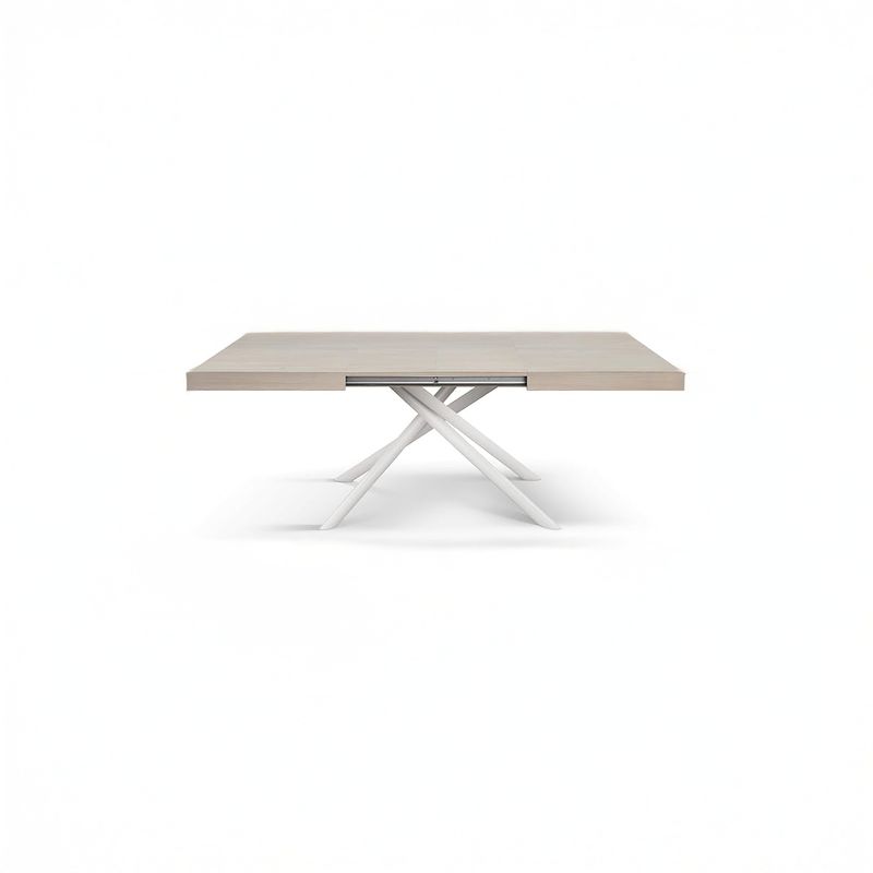 Tavolo Rettangolare Allungabile in Laminato Olmo Perla Tavolo Rettangolare Allungabile in Laminato Olmo Perla