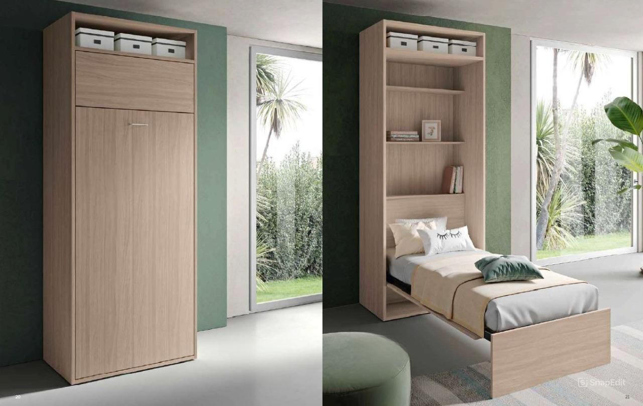 Armadio Trasformabile in Letto Singolo