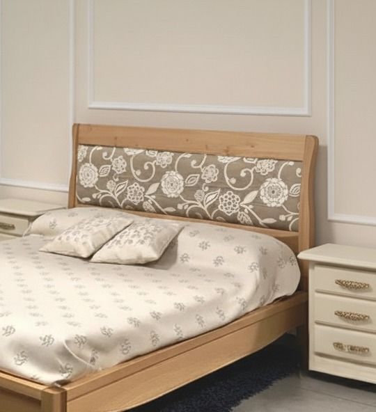 Letto Matrimoniale in Legno Naturale