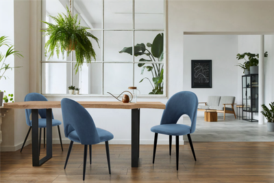 Gruppo di 4 Sedie Imbottite in Velluto Modello Nail