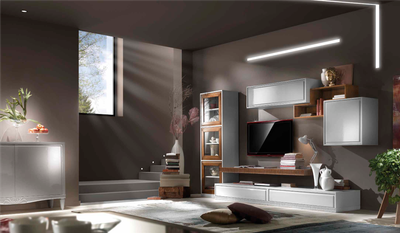 Parete attrezzata Modello  Aria  Artigianale in OFFERTA OUTLET