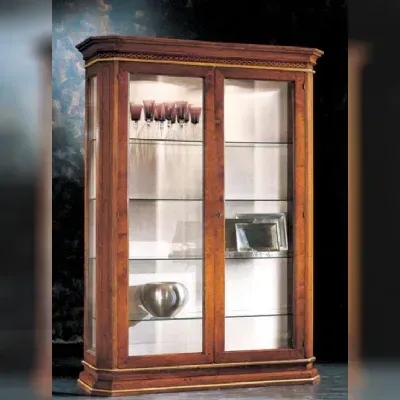 Vetrina 2 Ante in Legno di Noce