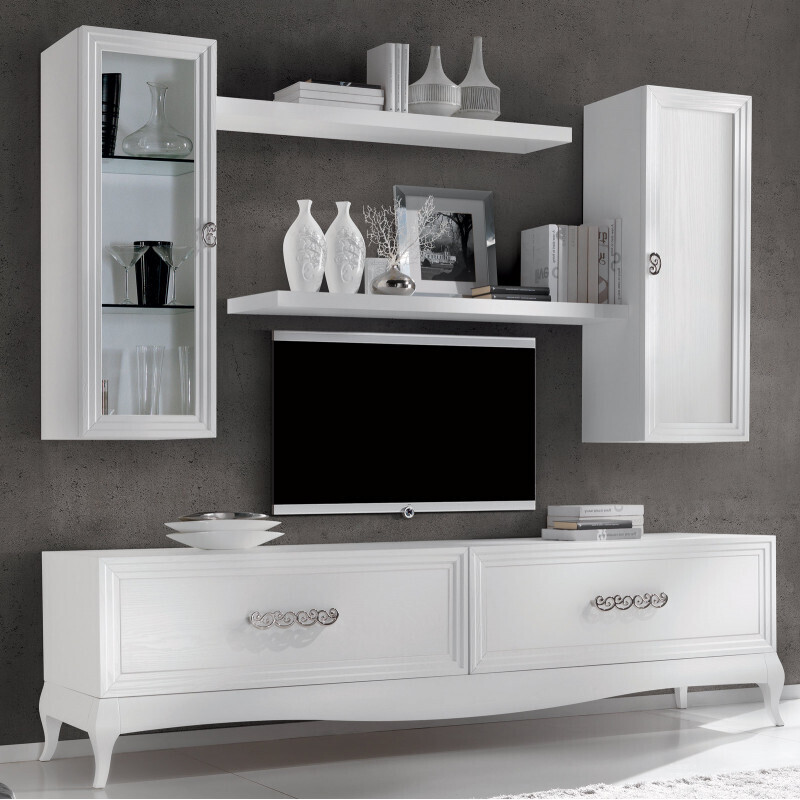 Parete attrezzata modello  Lipari  Artigianale in OFFERTA OUTLET