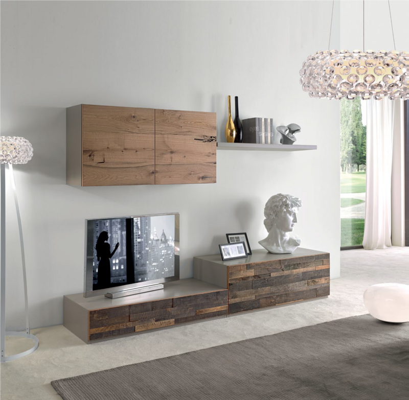 Parete attrezzata modello  Casablanca  Artigianale in OFFERTA OUTLET
