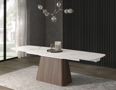 Tavolo Allungabile con Piano in Ceramica Statuario Tavolo Allungabile con Piano in Ceramica Statuario