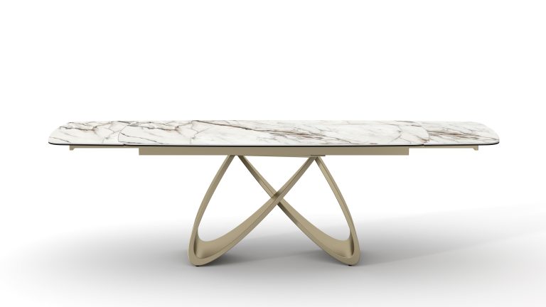 Tavolo Allungabile con Piano in Ceramica Aurelio