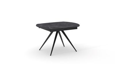 Tavolo Allungabile in Ceramica Nero Opaco