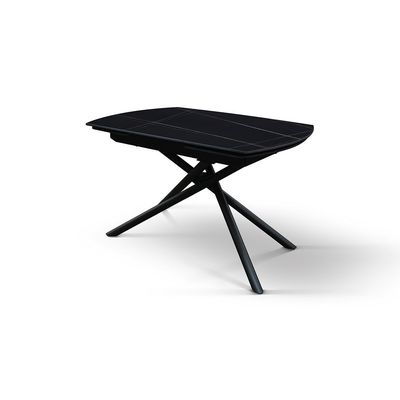 Tavolo Allungabile Nero in Ceramica da 120cm Opaco