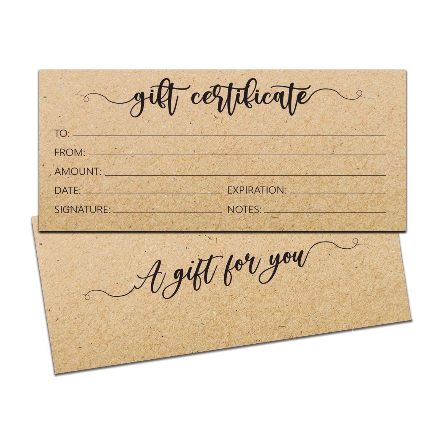 Y.) Gift Certificate