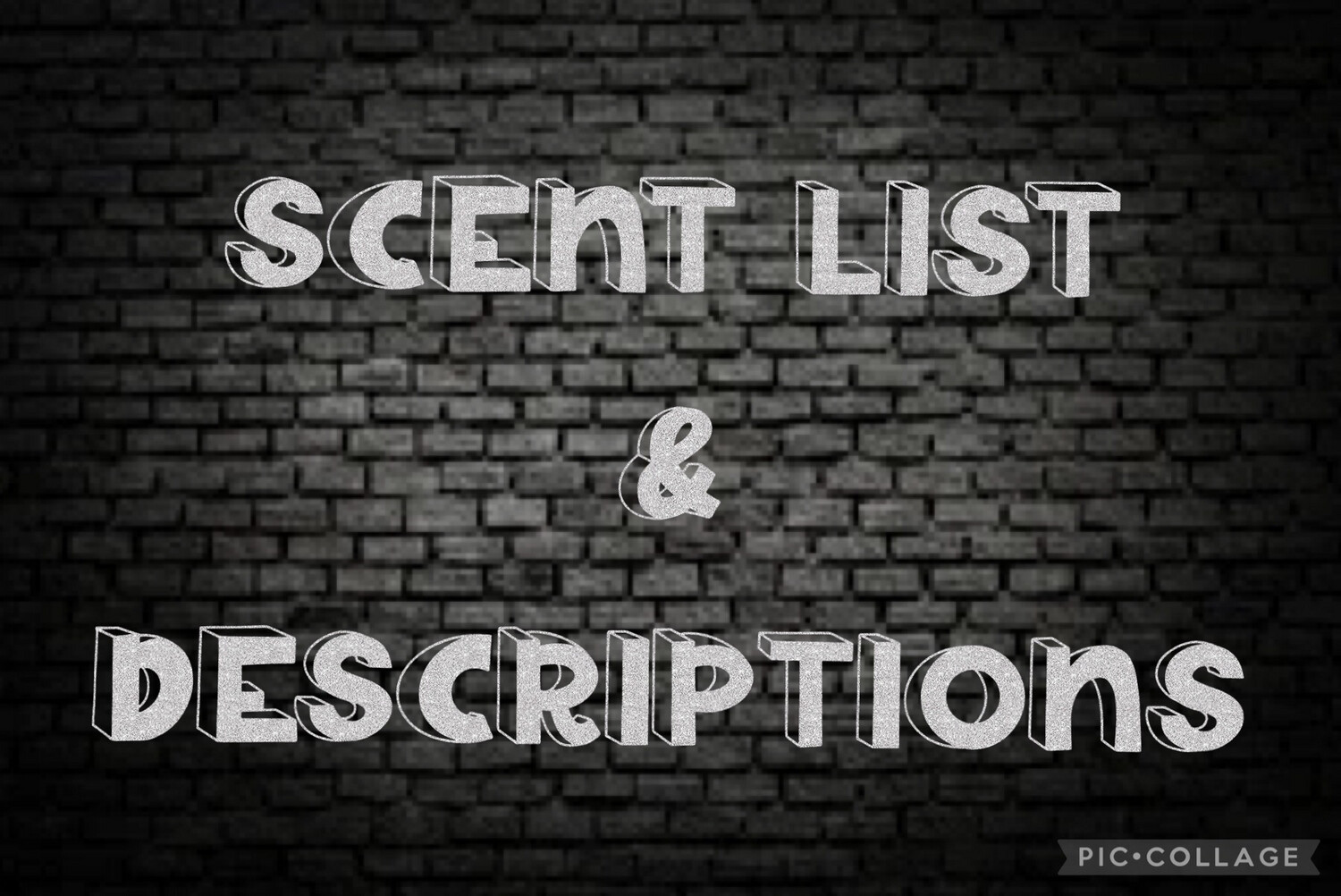 Z.) Scent List With Descriptions