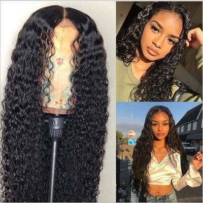 European And American Wig Female Black Small Roll Wavy