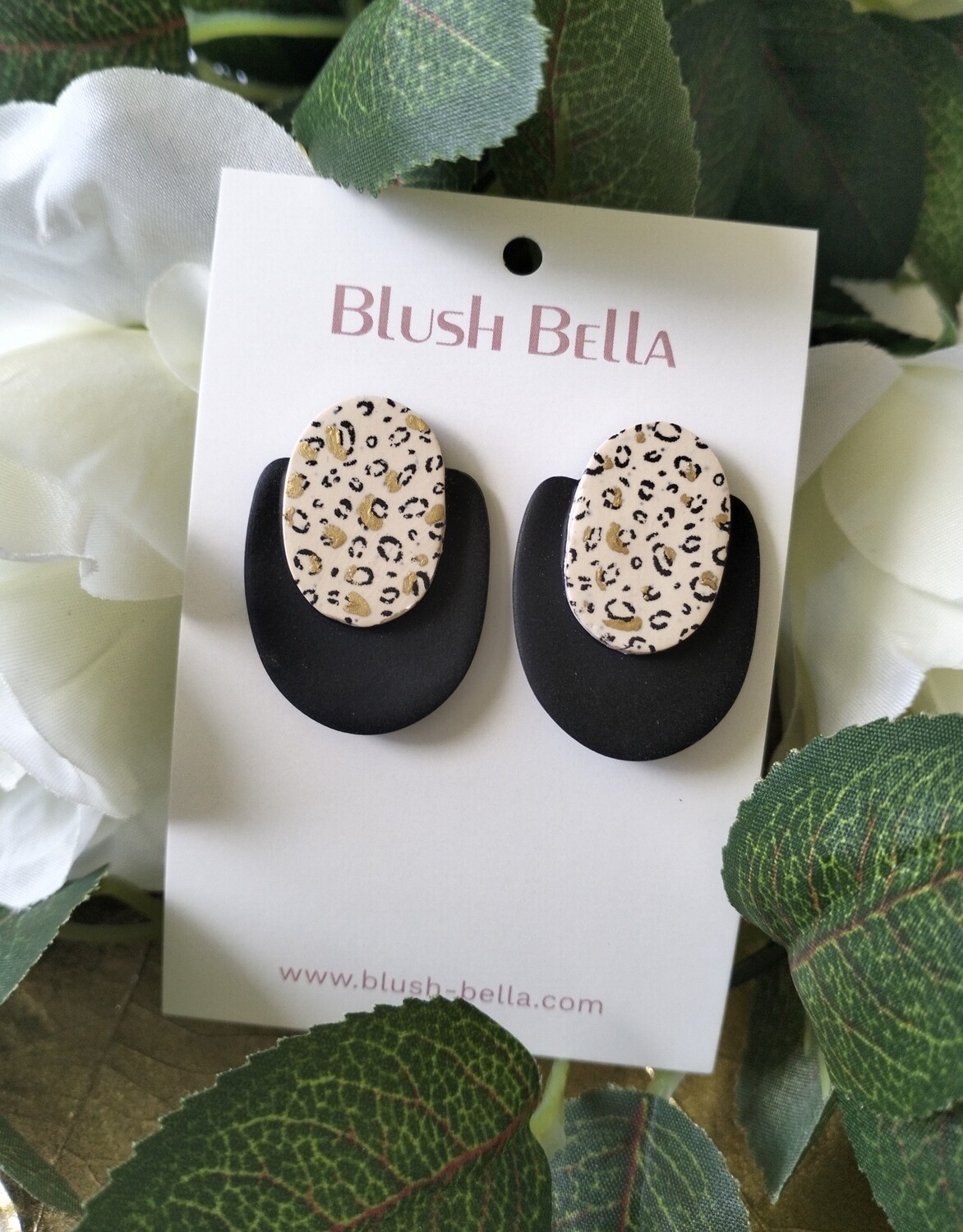 Leopard Statement Stud