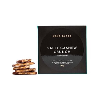 Koko Black Salty Cashew Crunch Milk Chocolate 130g