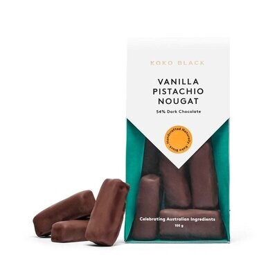 Koko Black Vanilla Pistachio Nougat Dark Chocolate 100g