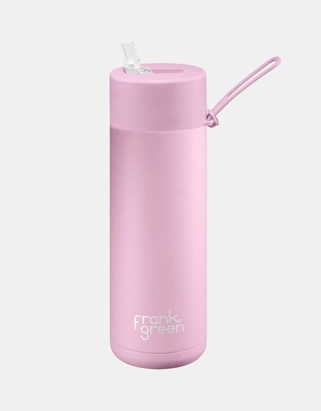 Frank Green Straw Lid 595 ml  Lilac Haze Ceramic Reusable Bottle