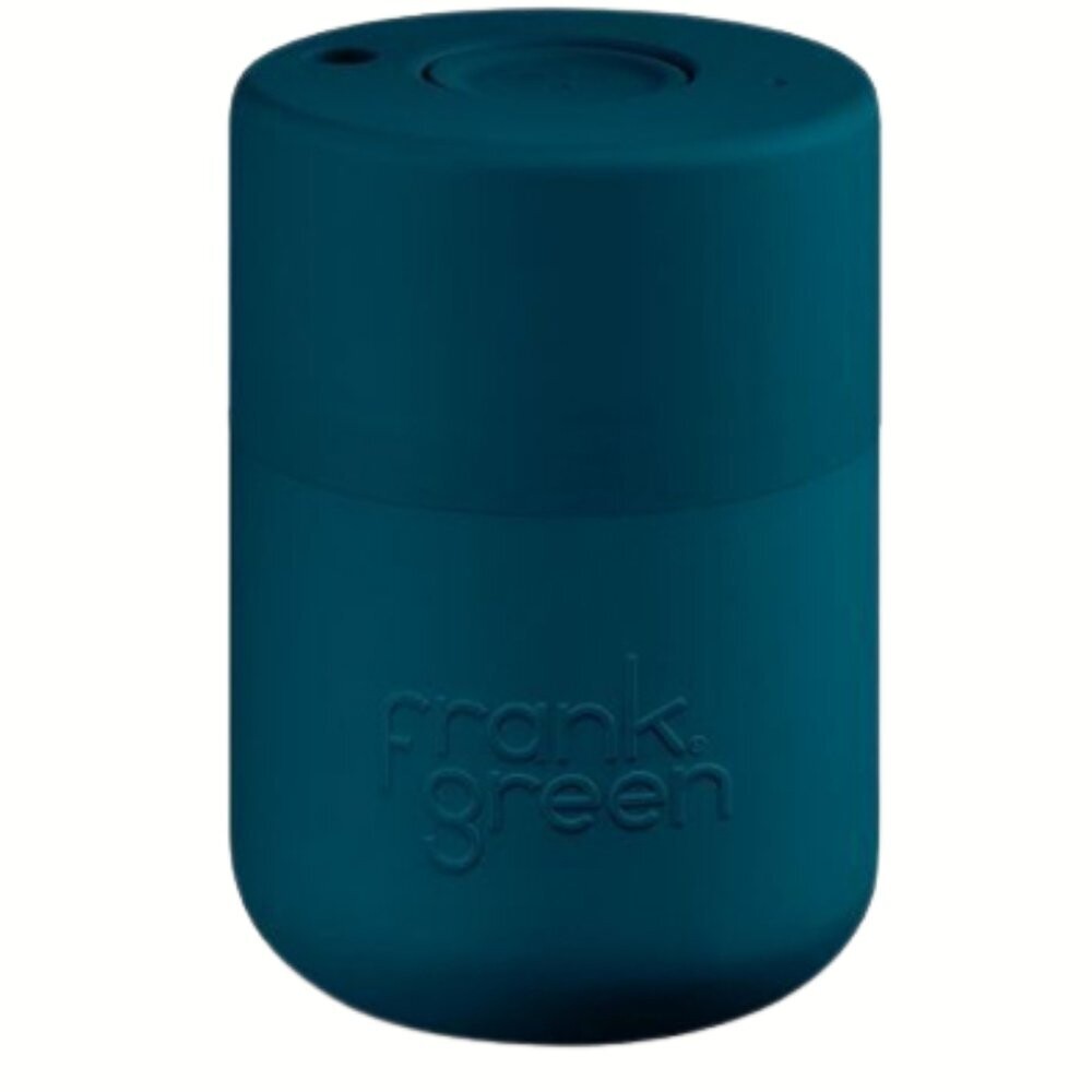 Frank Green Button Lid 230 ml/8 oz Marine Blue Original Reusable Cup