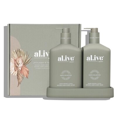 Al.ive Body - Green Pepper & Lotus Duo with Tray