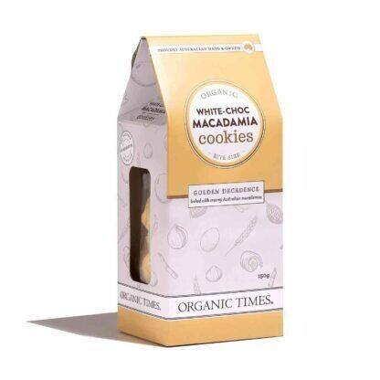 Organic Times White-Choc Macadamia Cookies