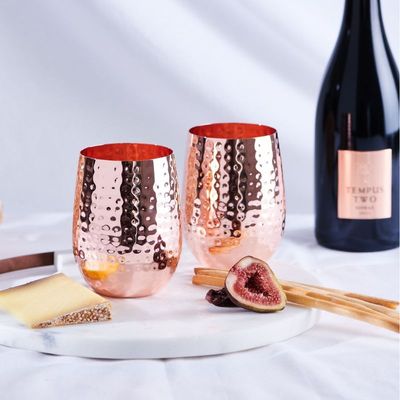 Clinq - Hammered Copper Glasses