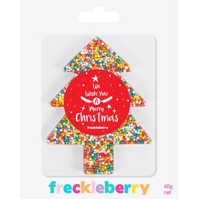 Freckleberry - Christmas Freckle Tree - Merry Christmas : Milk Chocolate