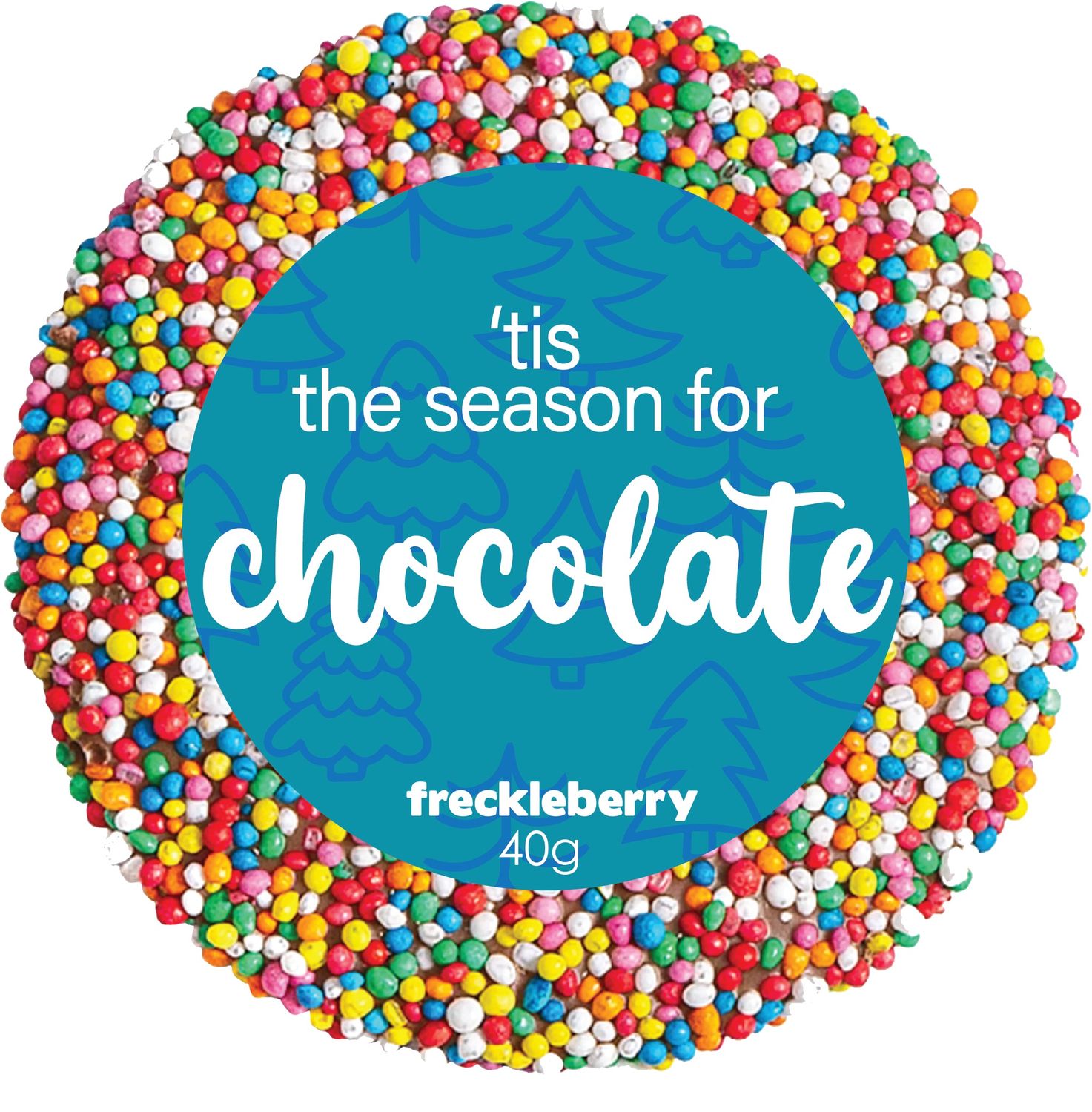 Freckleberry - Christmas 40g Single Freckle - 'Tis The Season: Milk Chocolate