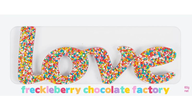 Freckleberry - 'Love' Belgian Milk Chocolate Freckle
