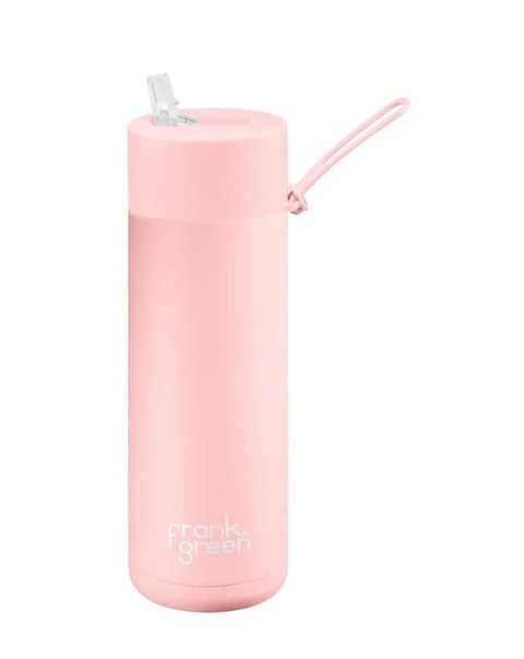 Frank Green Straw Lid 595 ml  Blush Ceramic Reusable Bottle