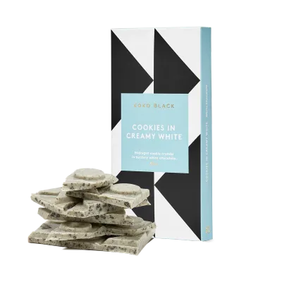Koko Black Cookies In Creamy White  Block 80g