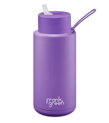 Frank Green Straw Lid 1 Litre   Cosmic Purple Ceramic Reusable Bottle