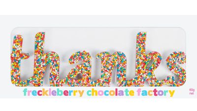 Freckleberry - 'Thanks' Belgian Milk Chocolate Freckle