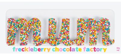 Freckleberry - 'Mum' Belgian Milk Chocolate Freckle