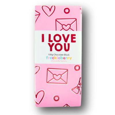 Freckleberry - 'I Love You' Belgian Milk Block