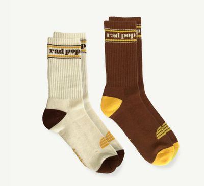 Rad Pop Crew Socks Twin Pack
